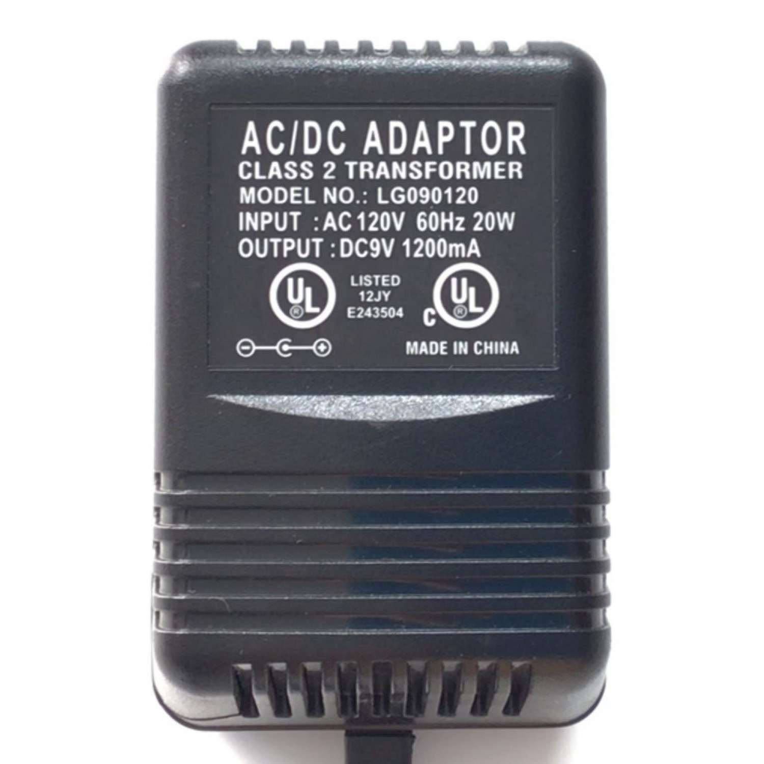 CARGADOR / ADAPTADOR DE FUENTE DE ALIMENTACION AC/DC / NUMERO DE PARTE LG090120 / ENTRADA VCA 120V 60HZ 20W / SALIDA VCD 9V 1200MA / E243504 / MODELO LG090120 - Imagen 3